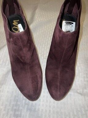 Sam Edelman 8.5 Boots Booties Heeled Fawn Suede Heel Ankle NEW